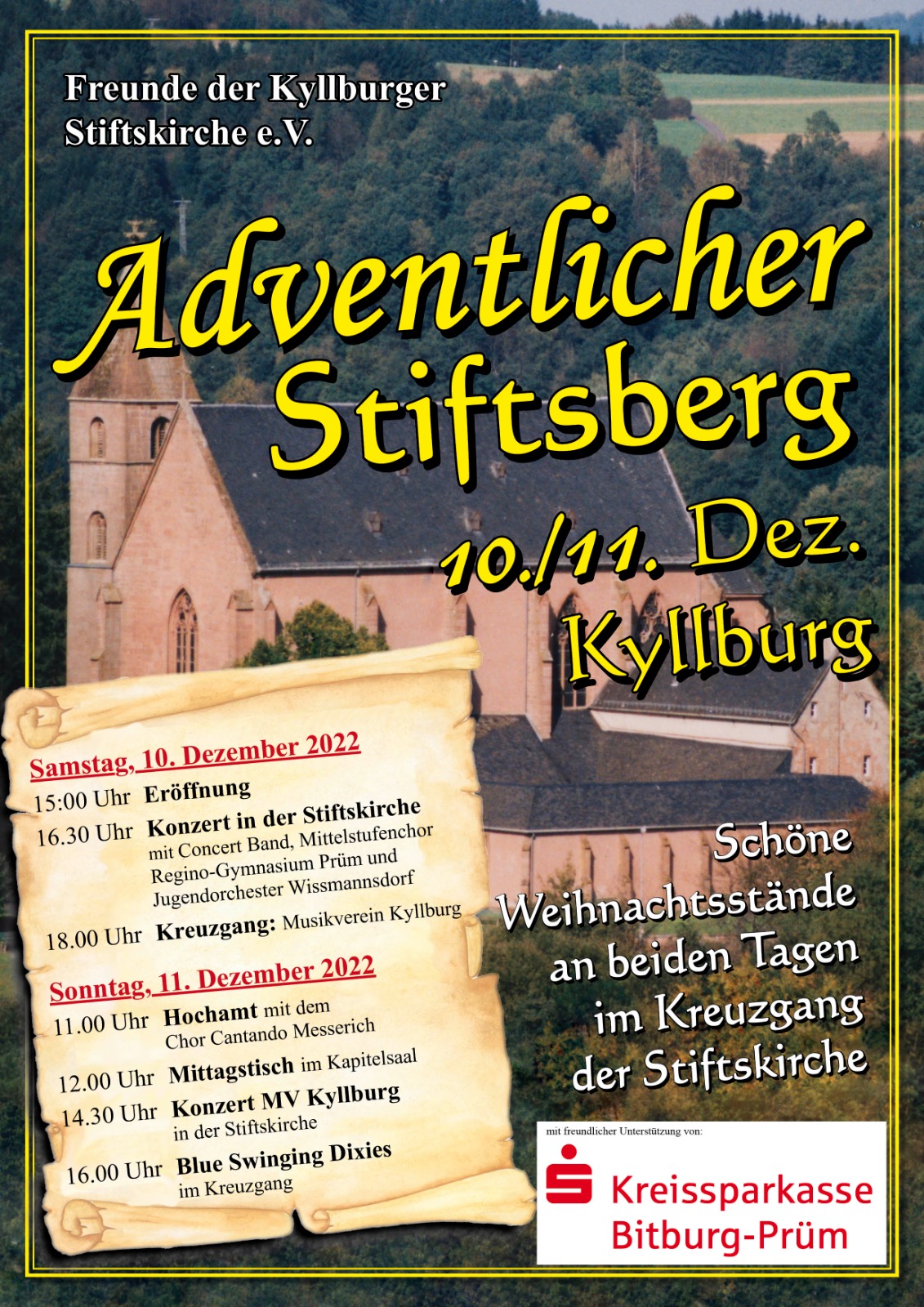 Einladung zum Adventlichen Stiftsberg am 10. und 11. Dezember